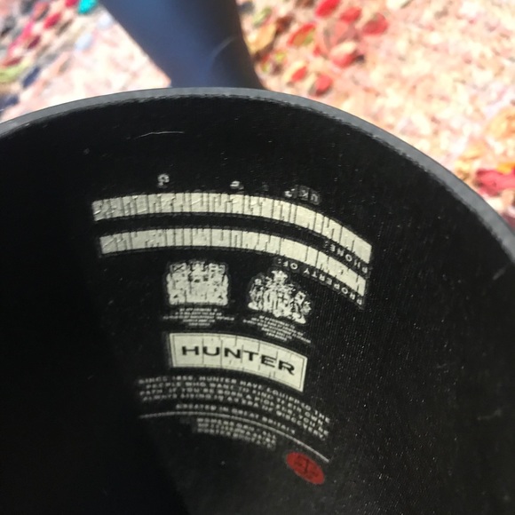 size 5 hunter boots. only worn twice! - Picture 4 of 4
